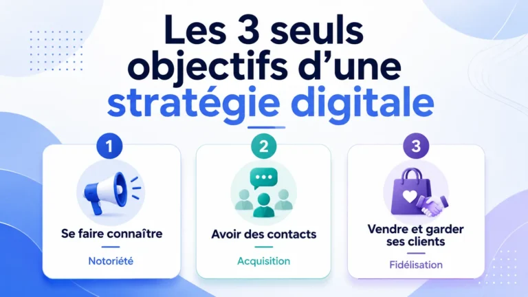 Les 3 seuls objectifs d'une stratégie digitale qui paient vos factures