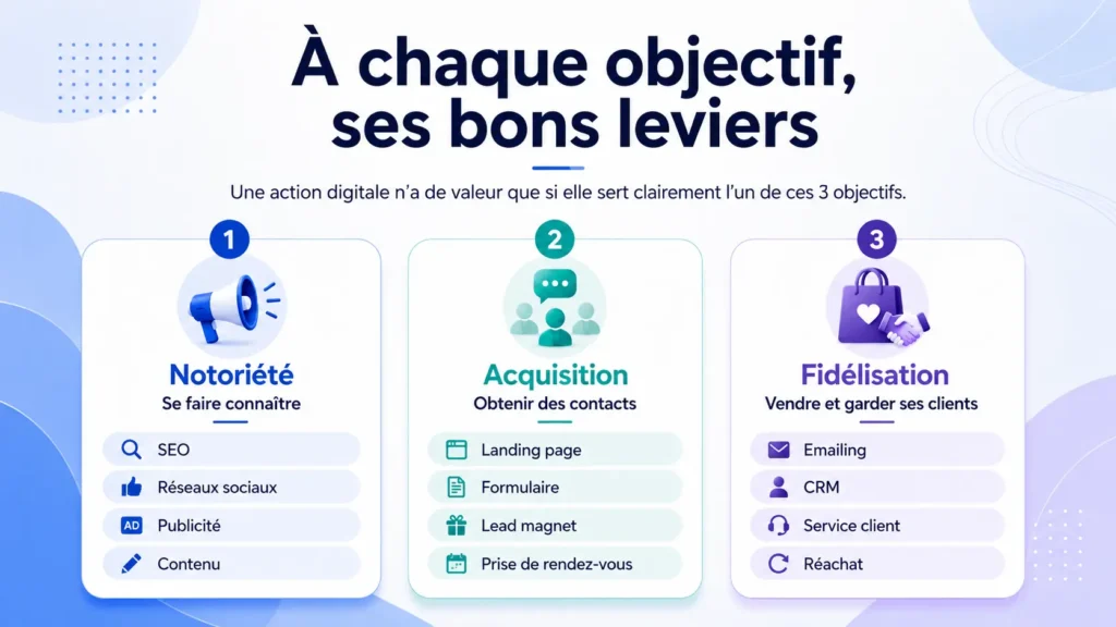 Les 3 seuls objectifs d'une stratégie digitale