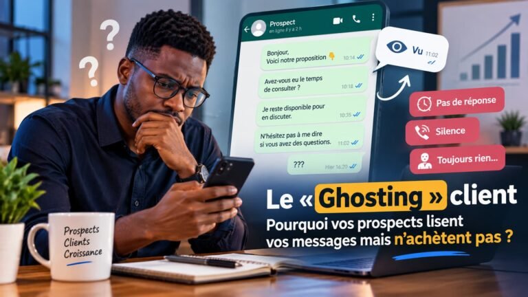 Le « Ghosting » client : Pourquoi vos prospects lisent vos messages mais n&rsquo;achètent pas